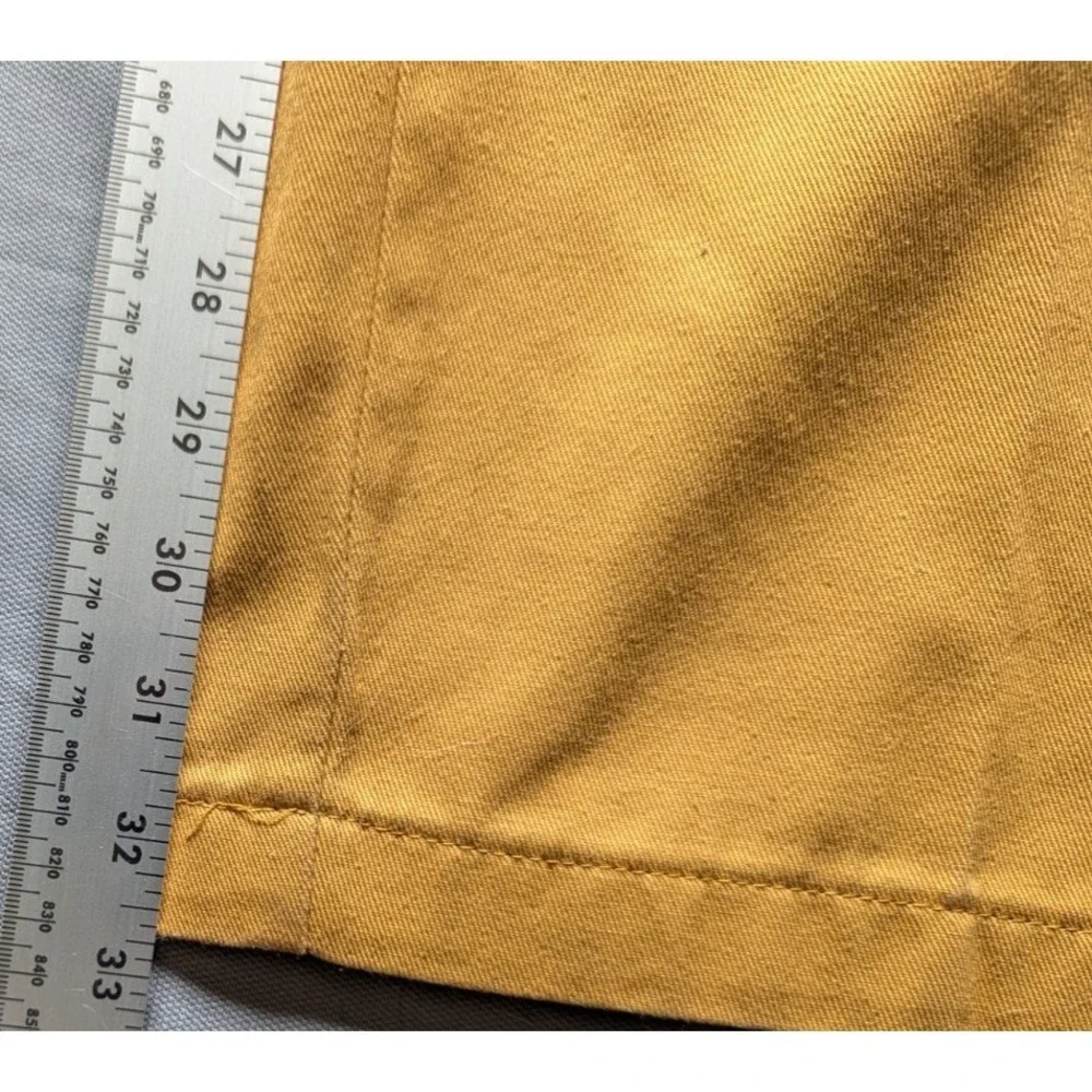 Dickies Work Pants Mens Mustard 38x34 Double Knee Loose Fit  Straight Leg
